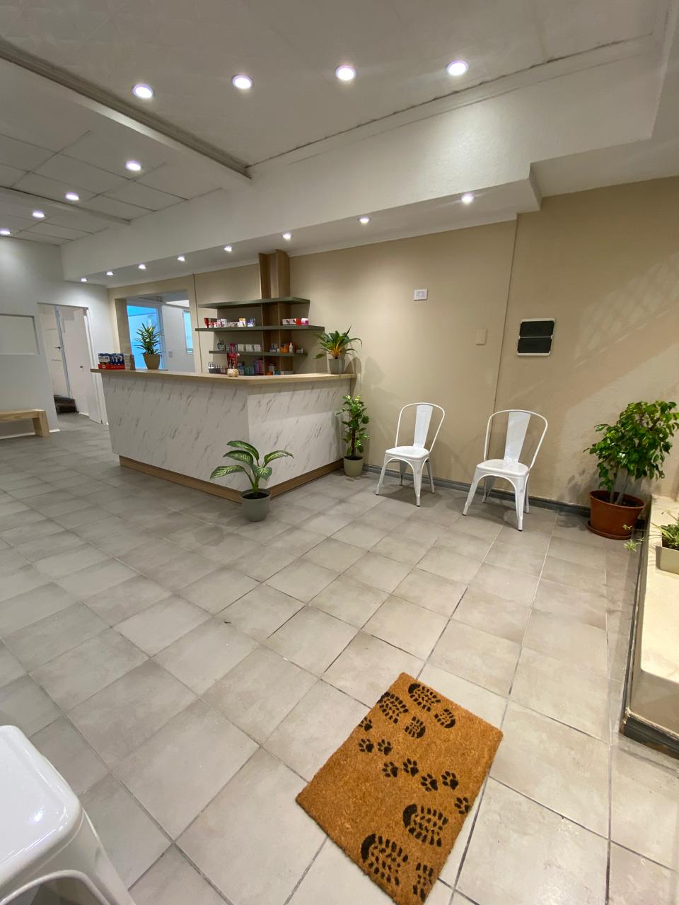 Sala de espera cálida y confortable sin estrés